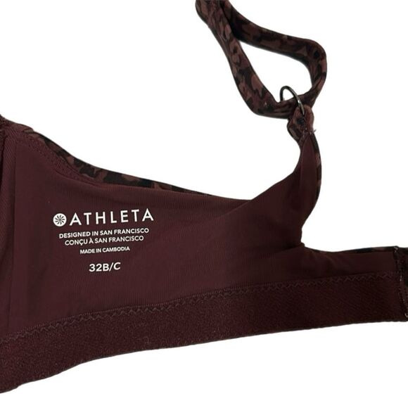 NWOT Athleta Bondi Bra Cup Bikini Top in Floral Camo Decadent Chocolate 32B/C - Picture 10 of 10